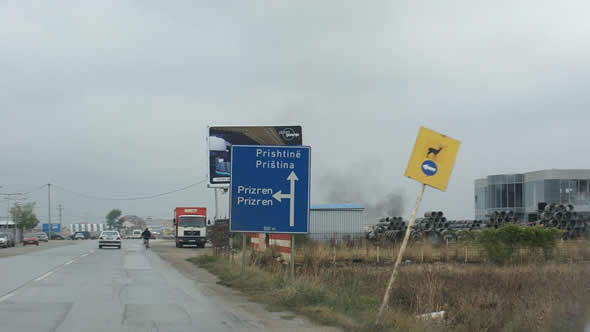 On the road to Pristina. Photo: flickr/David Bailey MBE